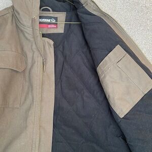 WOLVERINE Men's‎ Quilted Lined Hooded Work Jacket Brown Size XXL